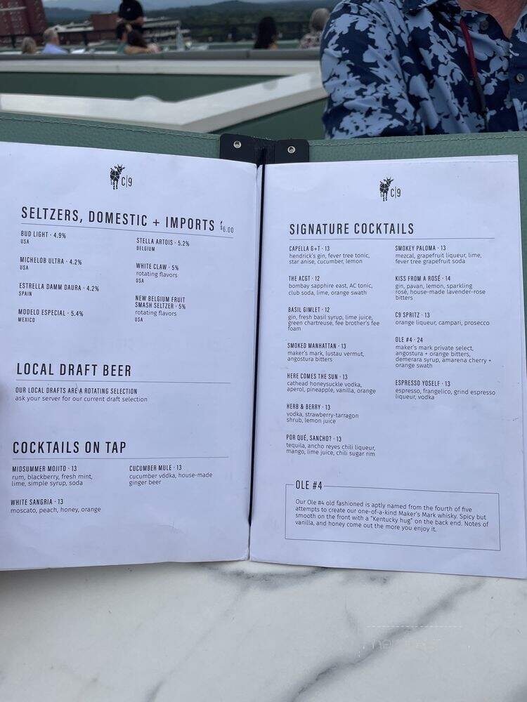 Capella on 9 - Asheville, NC menu_pic