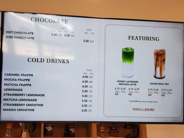 Tous Les Jours - Las Vegas, NV menu_pic
