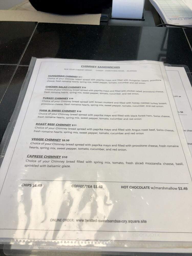 Twisted Sweets and Savory - Herndon, VA menu_pic