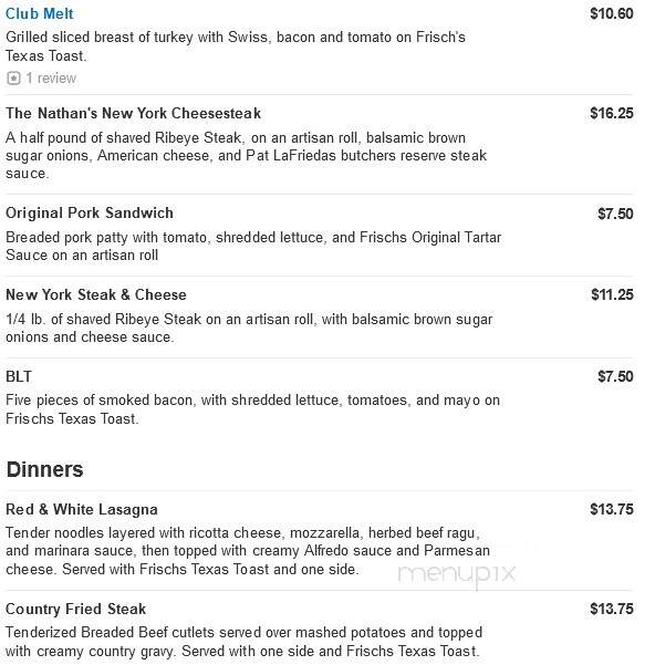 Frisch's Big Boy Restaurant - Lebanon, OH menu_pic