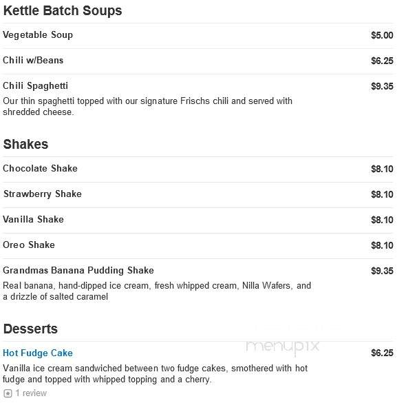 Frisch's Big Boy Restaurant - Lebanon, OH menu_pic