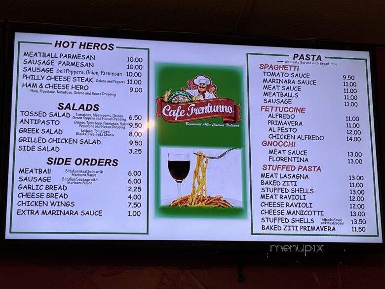 Cafe Trentuno - Pelham, AL menu_pic