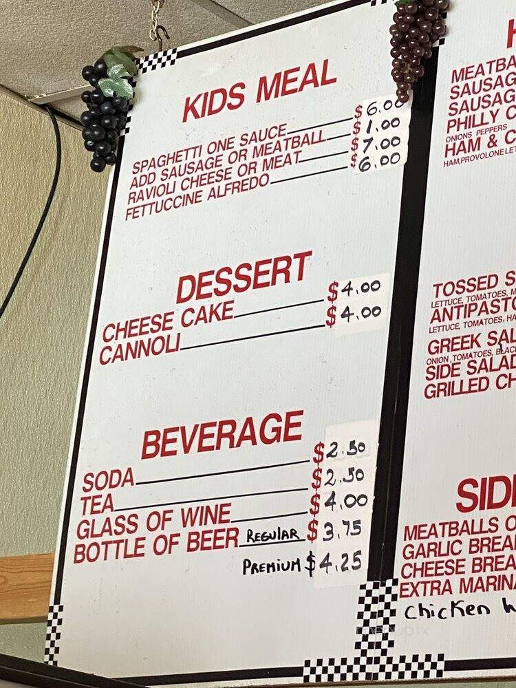 Cafe Trentuno - Pelham, AL menu_pic