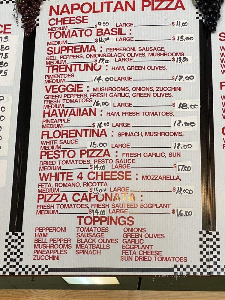 Cafe Trentuno - Pelham, AL menu_pic