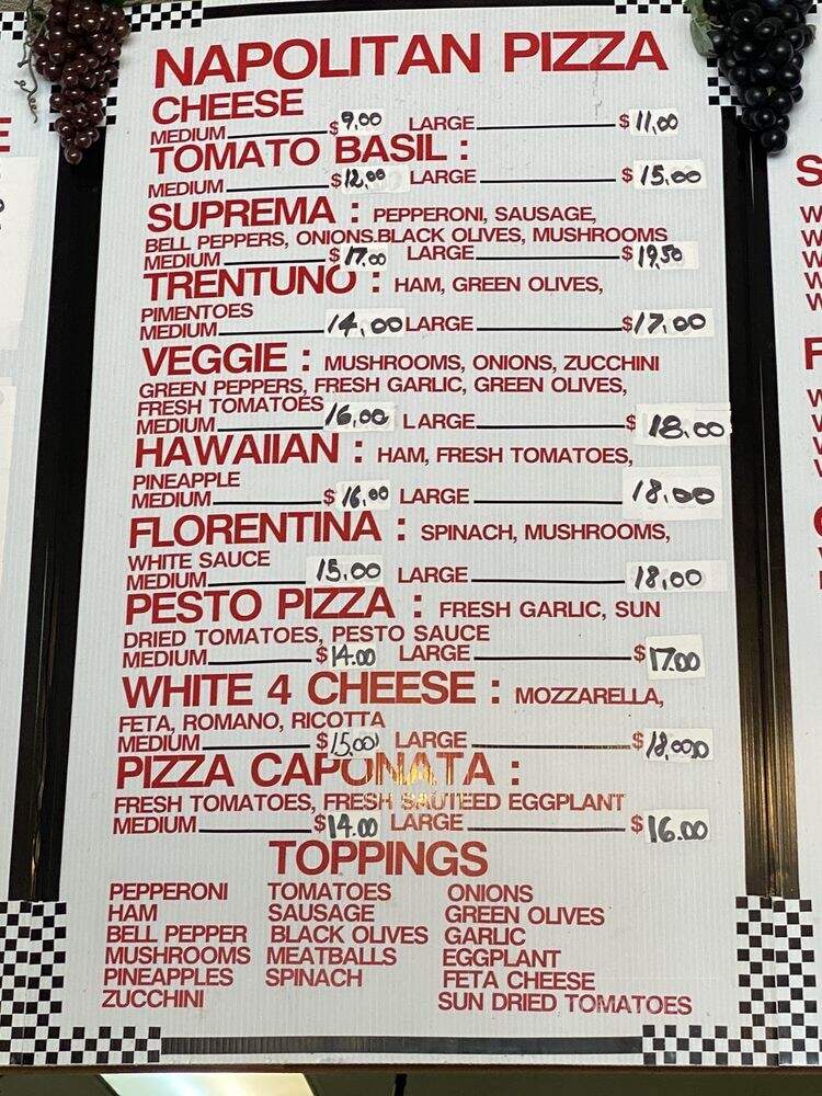 Cafe Trentuno - Pelham, AL menu_pic