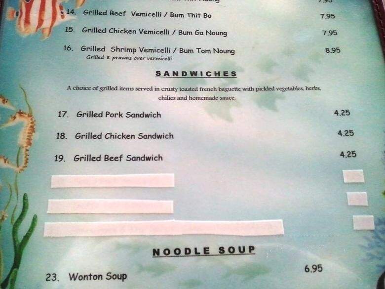 Asian Buffet - Fort Bragg, CA menu_pic