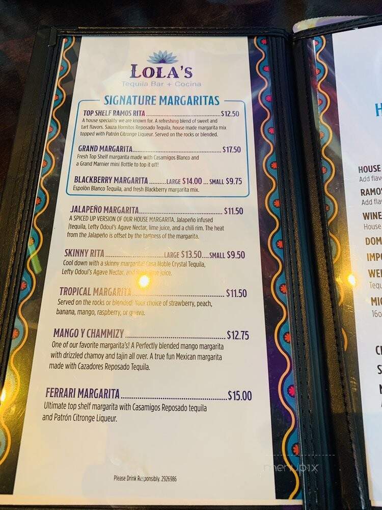 Lola's Tequila Bar + Cocina - Roseville, CA