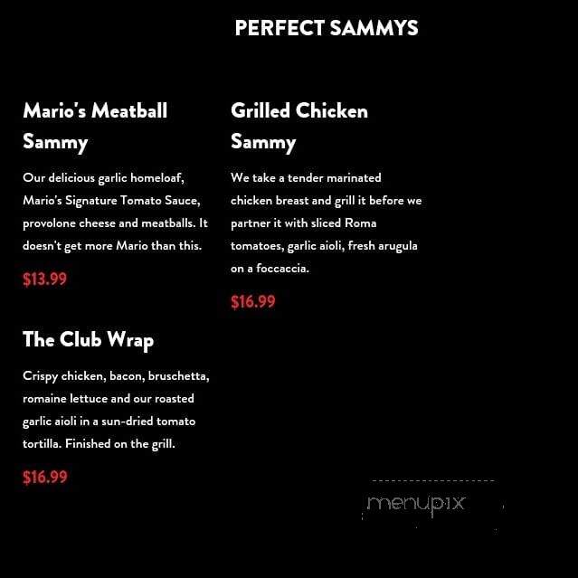 East Side Mario's - Red Deer, AB menu_pic