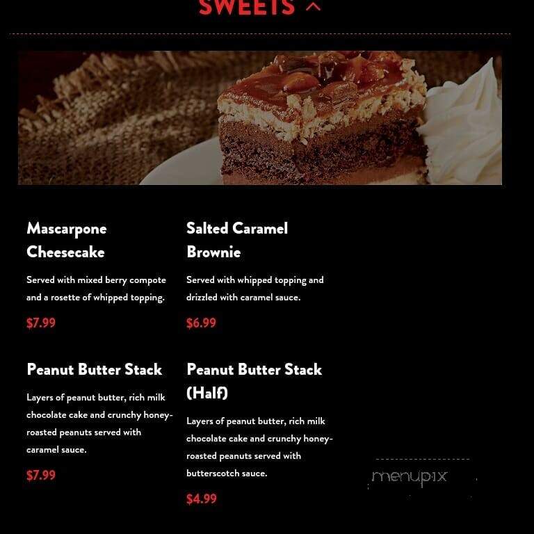 East Side Mario's - Red Deer, AB menu_pic