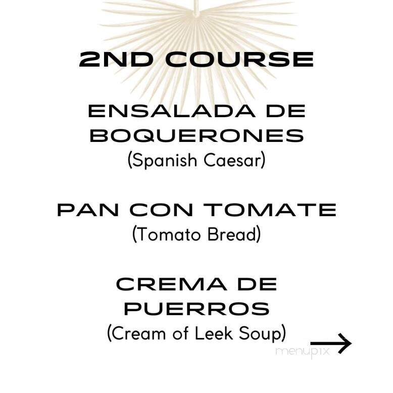 Sol y Sombra - Cathedral City, CA menu_pic