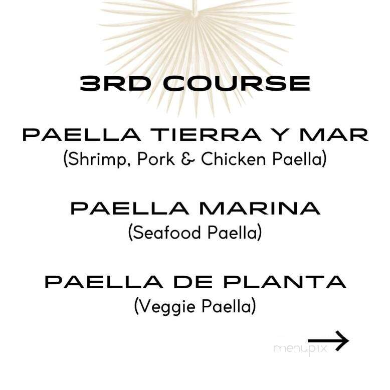 Sol y Sombra - Cathedral City, CA menu_pic