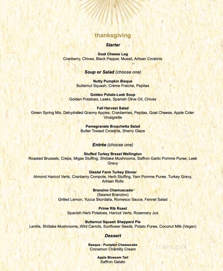 Sol y Sombra - Cathedral City, CA menu_pic
