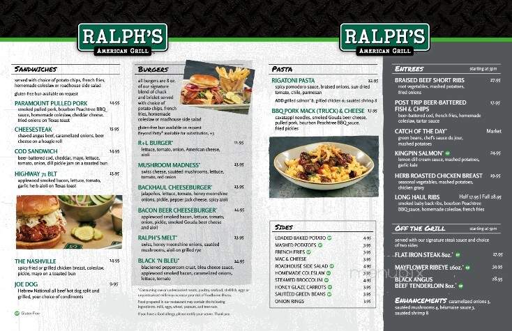 Ralph's American Grill - Wilmington, OH