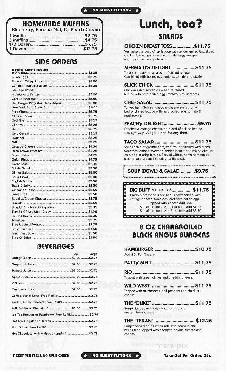 Harlow's Cafe - Tempe, AZ menu_pic