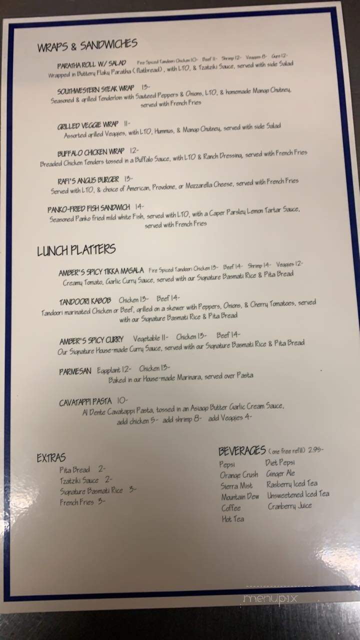 Rafi's Platters - Olean, NY menu_pic