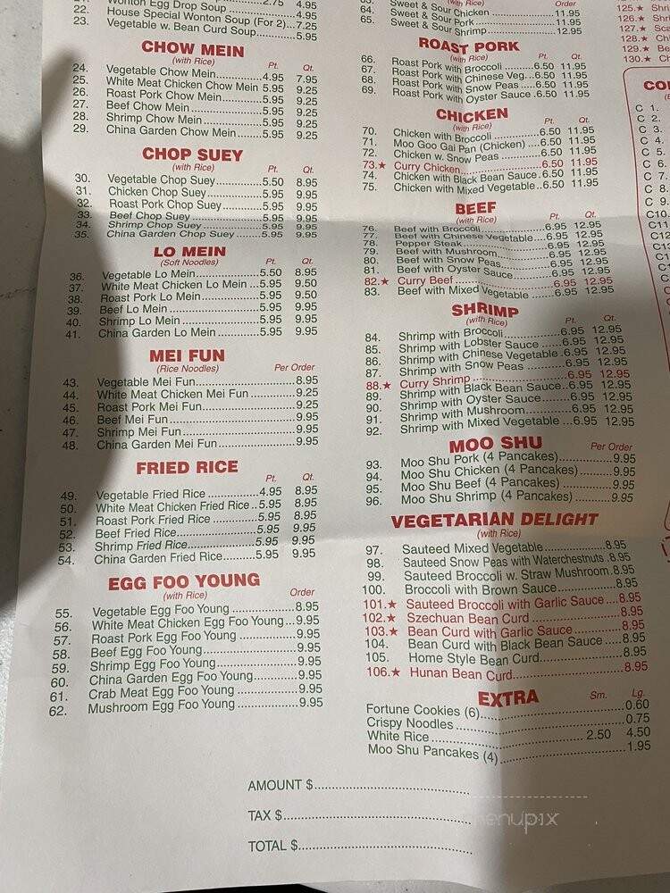 China Garden - Brainerd, MN menu_pic