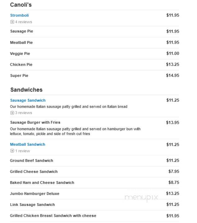 Garramone's Pizza & Italian - Lakewood, CO menu_pic