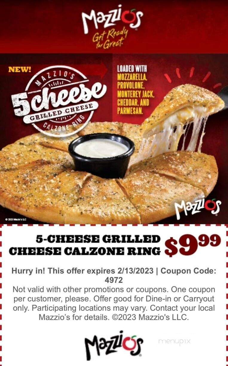 Mazzio's Pizza - Woodward, OK menu_pic