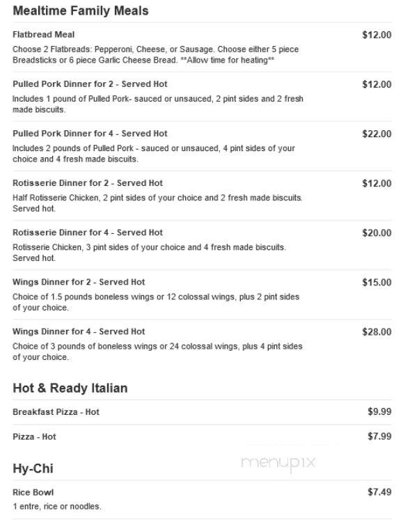 Hy-Vee - Saint Joseph, MO menu_pic