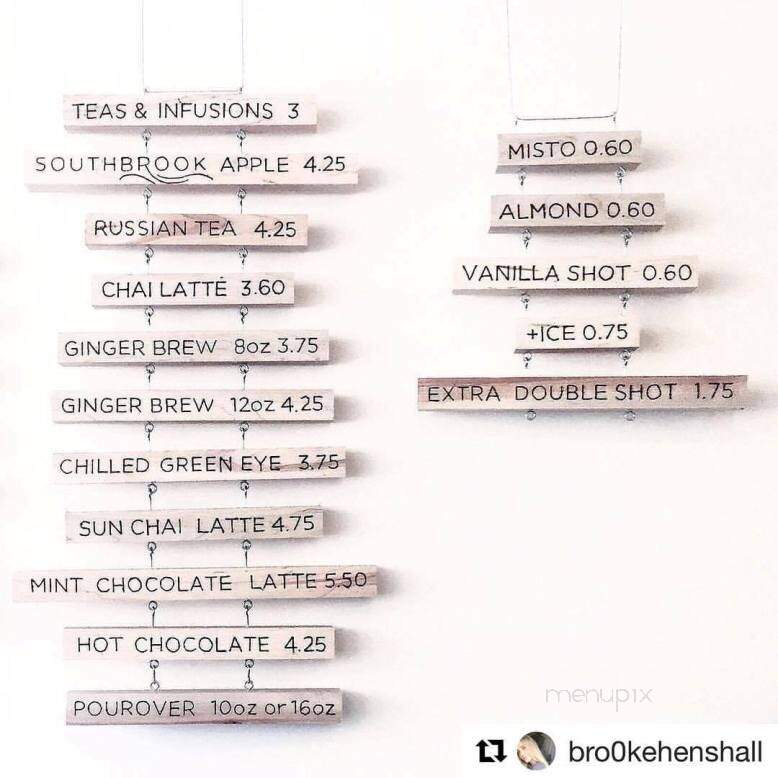 HotBlack Coffee - Toronto, ON menu_pic