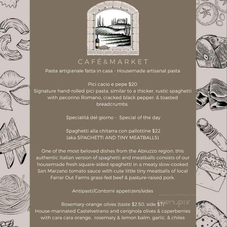 Vicini Pastaria - St. Louis, MO menu_pic