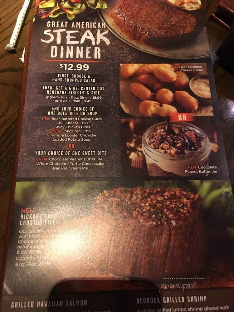 Long Horn Steakhouse - Morehead City, NC menu_pic