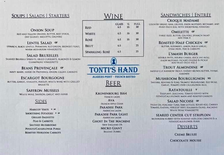 Tonti's Hand - New Orleans, LA