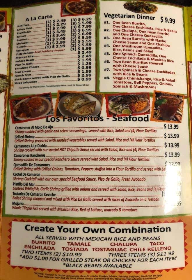 San Jose Mexican Grill - Yulee, FL menu_pic