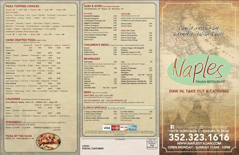 Naples Italian Restaurant - Leesburg, FL