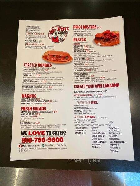 Mazzio's Pizza - Grove, OK menu_pic
