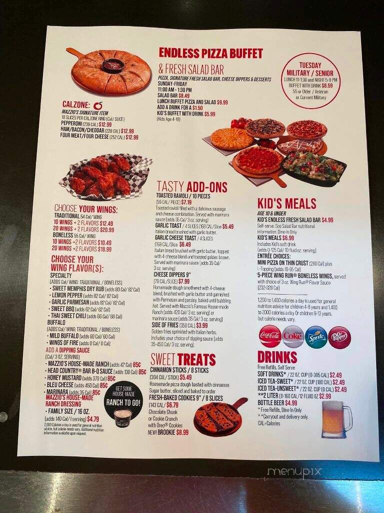 Mazzio's Pizza - Grove, OK menu_pic