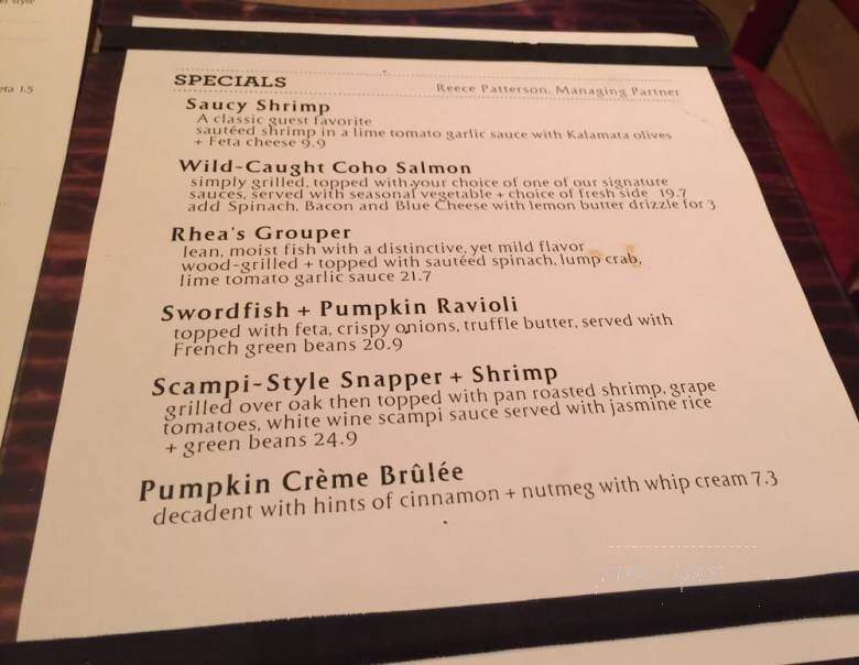 Bonefish Grill - The Villages, FL menu_pic