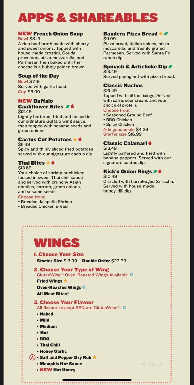 Boston Pizza - Nanaimo, BC menu_pic