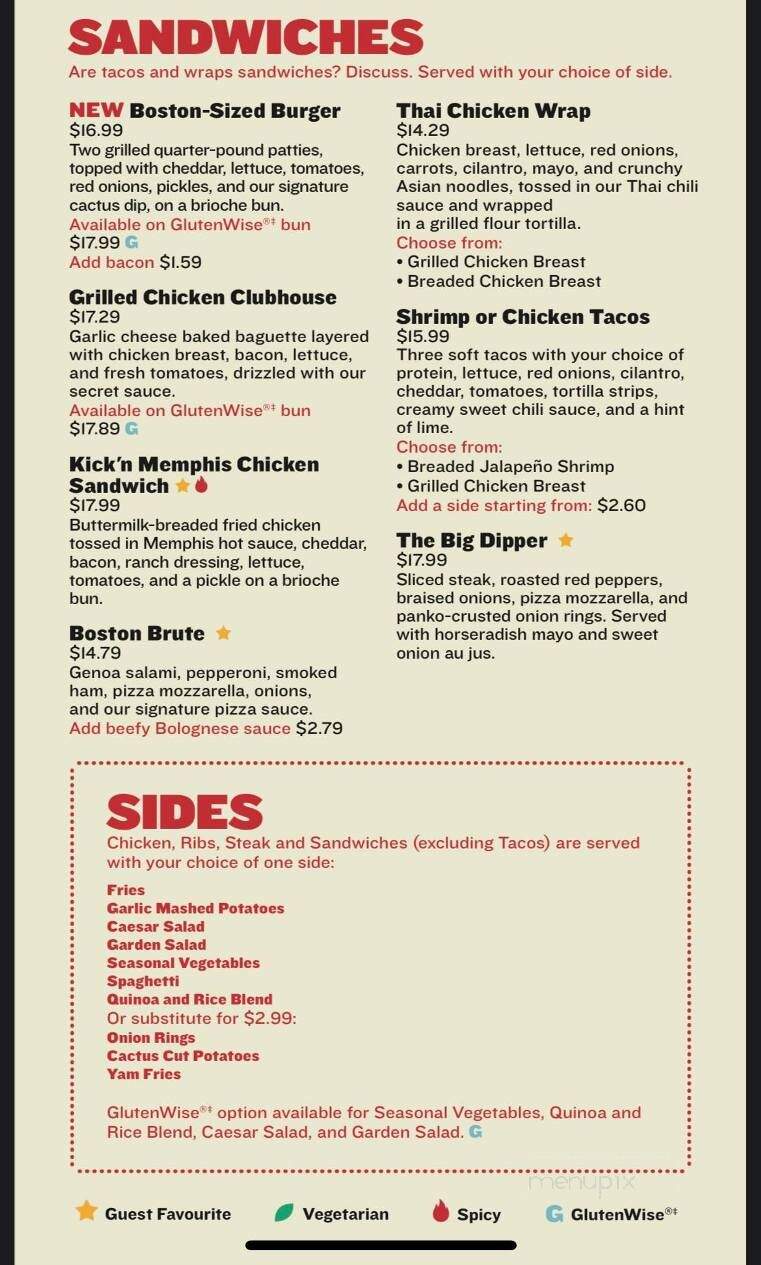 Boston Pizza - Nanaimo, BC menu_pic