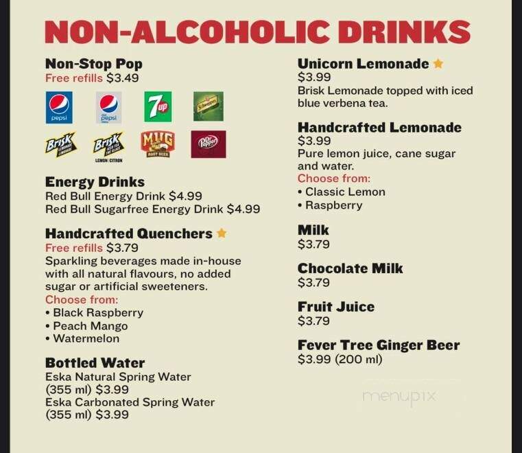 Boston Pizza - Nanaimo, BC menu_pic