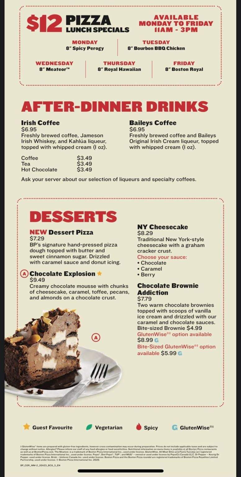 Boston Pizza - Nanaimo, BC menu_pic