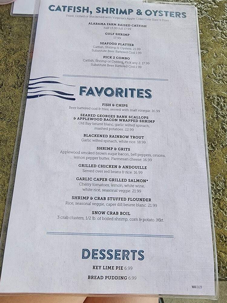 Online Menu of Fish City Grill, Waxahachie, TX