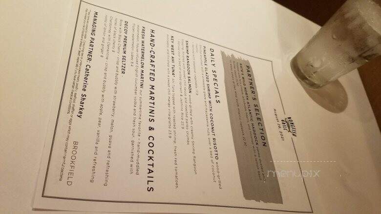 Bonefish Grill - Brookfield, WI menu_pic