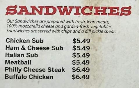 Pizza Inn - Selma, NC menu_pic