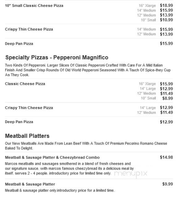 Marco's Pizza - Auburn, IN menu_pic