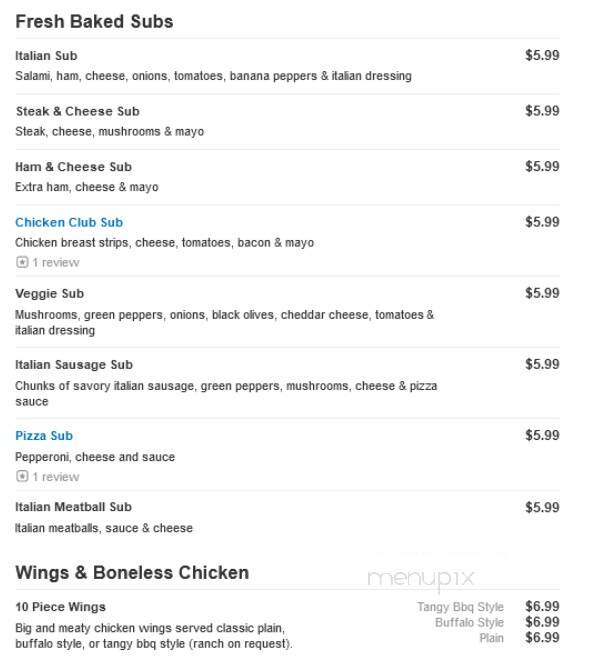 Marco's Pizza - Auburn, IN menu_pic