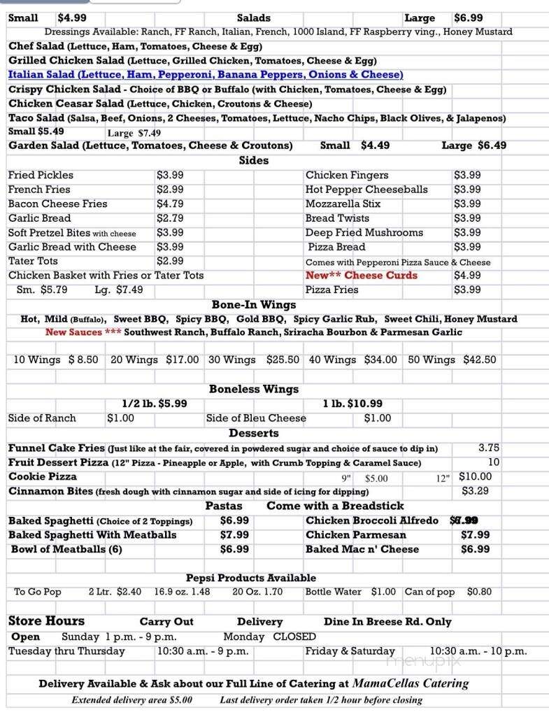 Pizza Station - Lima, OH menu_pic