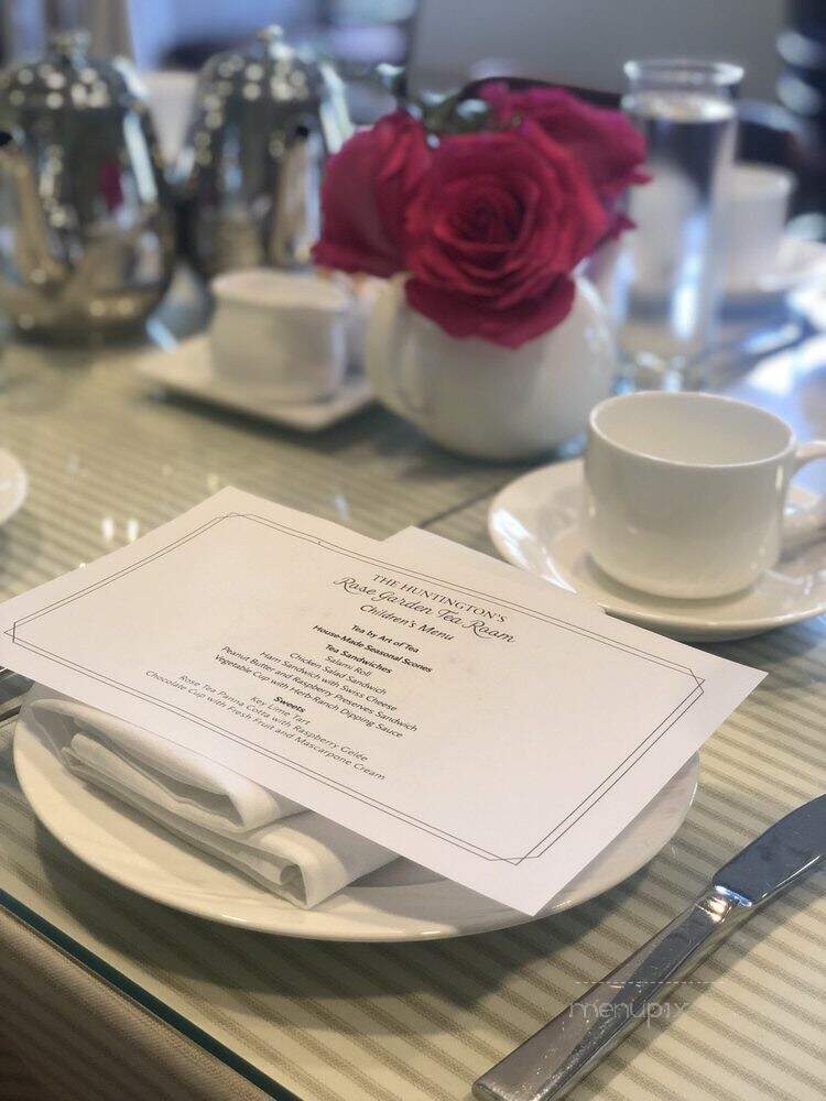 The Rose Garden Tea Room: Huntington Botanical Gardens - San Marino, CA menu_pic
