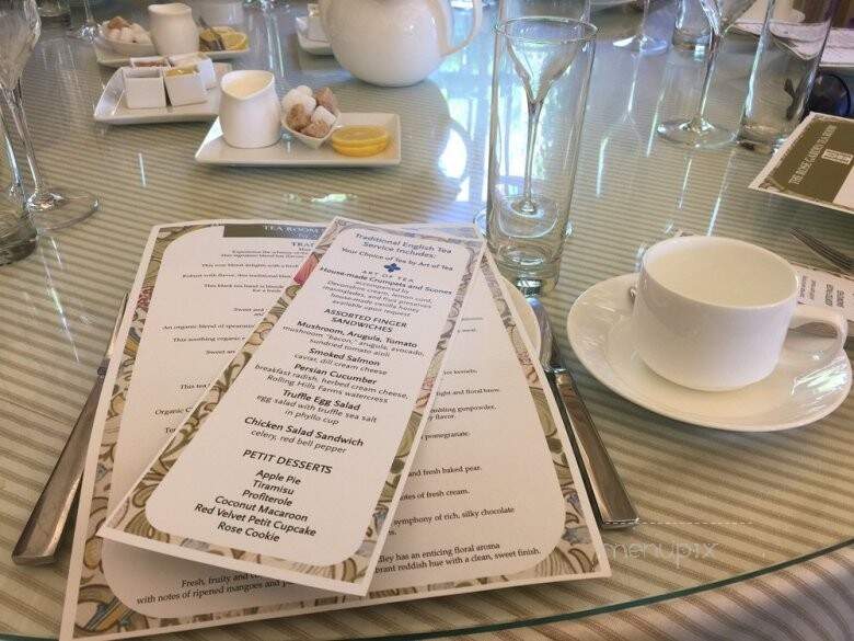 The Rose Garden Tea Room: Huntington Botanical Gardens - San Marino, CA menu_pic