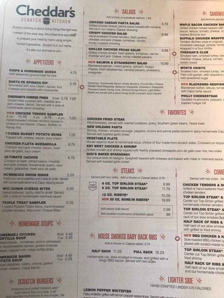 Cheddar's Scratch Kitchen - Daytona Beach, FL menu_pic