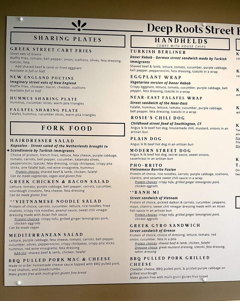 Deep Roots Street Food - Granby, CT menu_pic