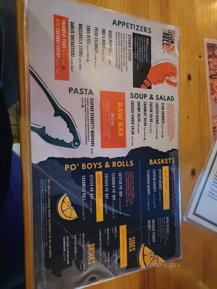 Hook & Reel Cajun Seafood & Bar - Austin, TX menu_pic
