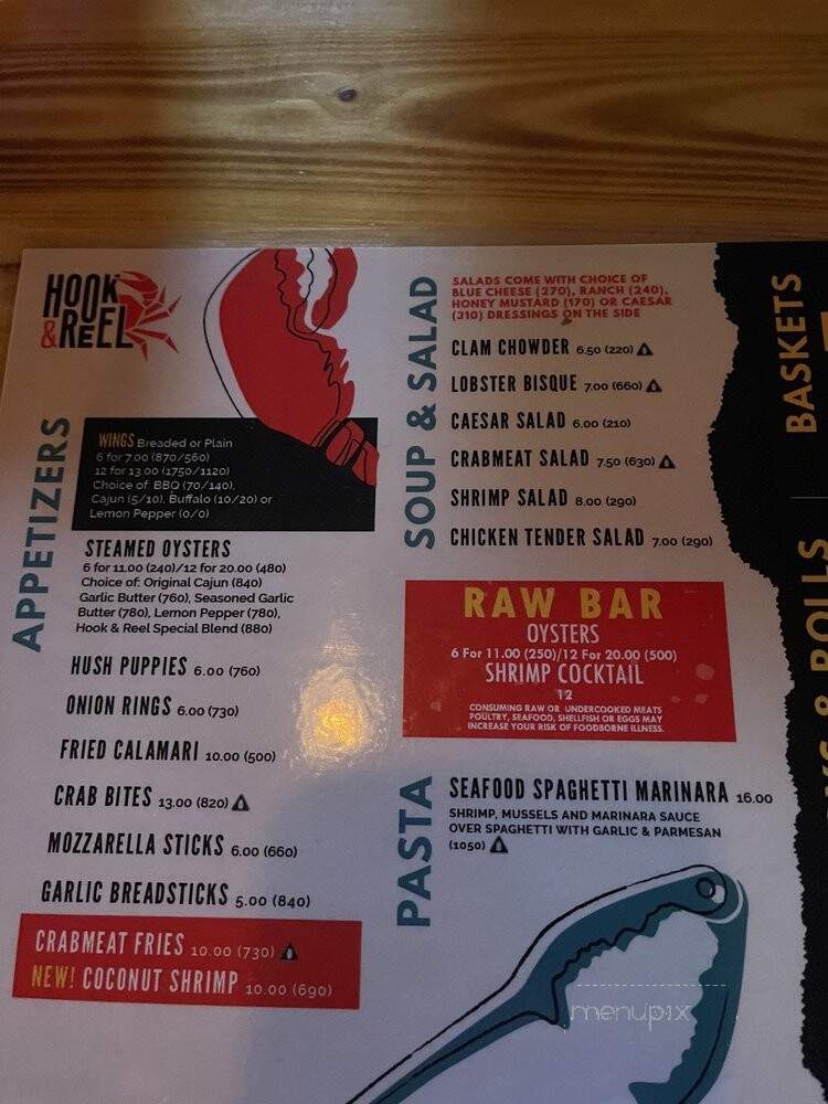 Hook & Reel Cajun Seafood & Bar - Austin, TX menu_pic