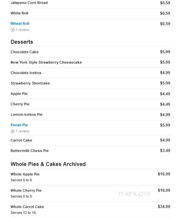Luby's - Harlingen, TX menu_pic