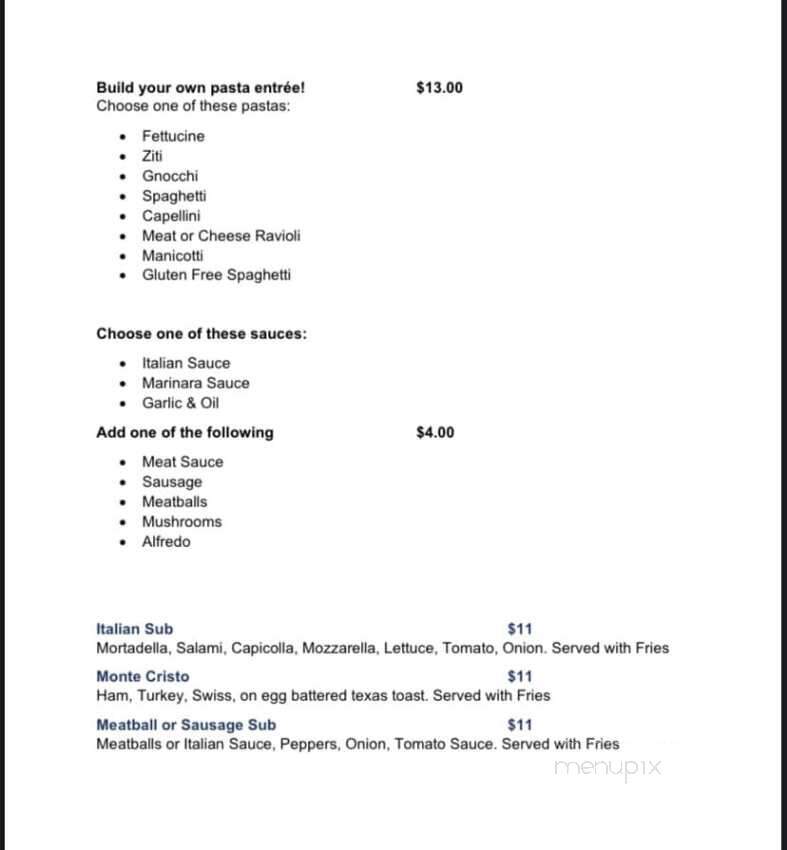 Franco's Ristorante Italian - Dayton, OH menu_pic